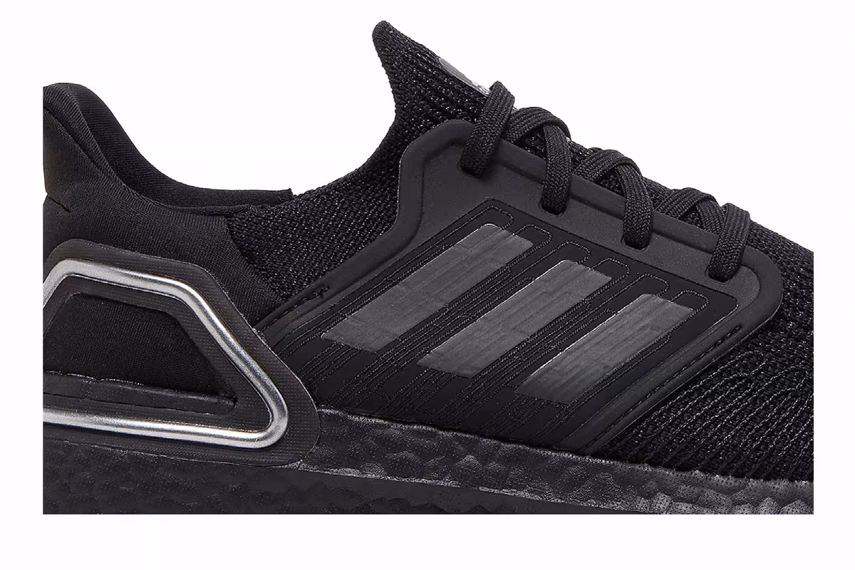 Adidas UltraBoost 20 Black Silver Metallic, view 3