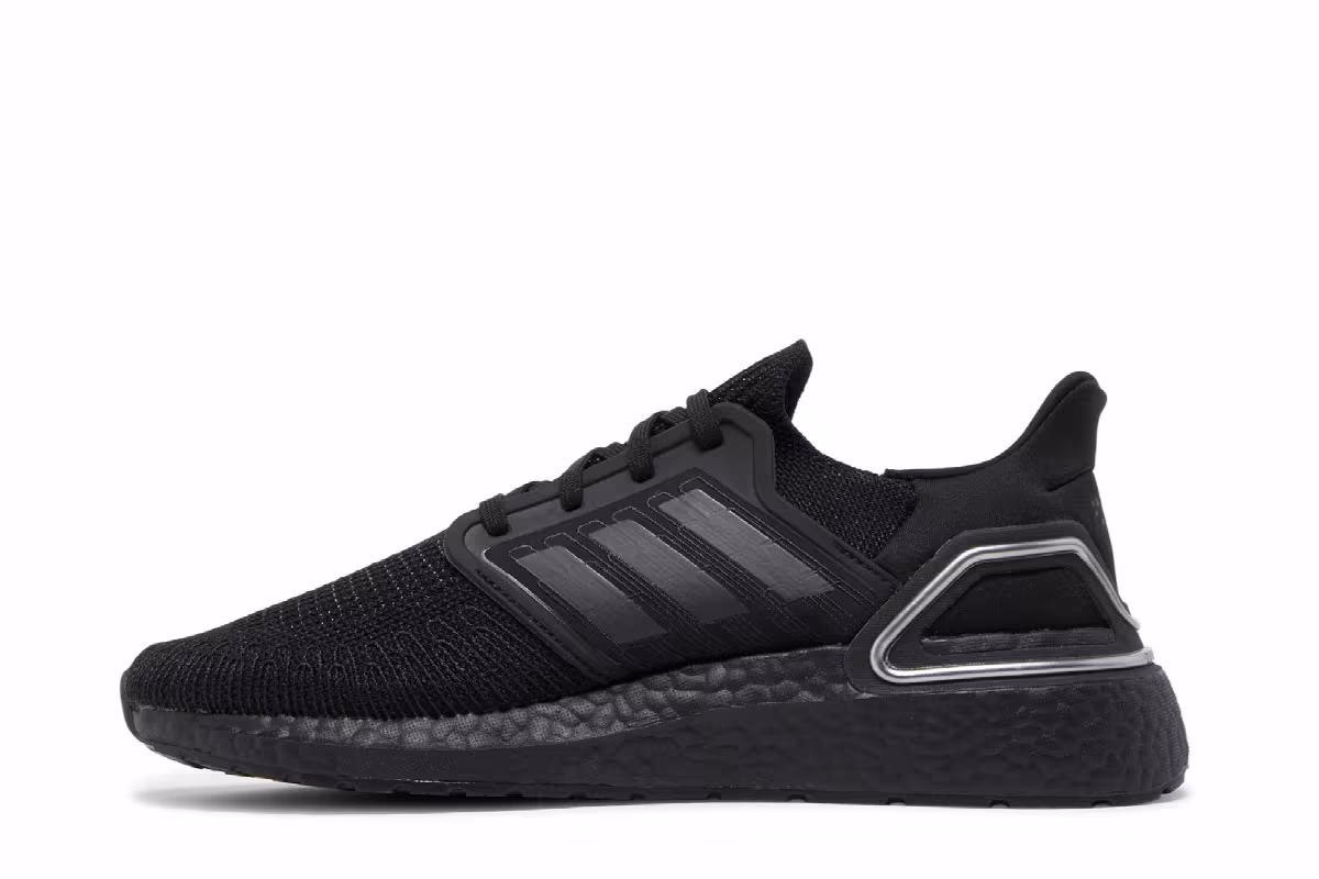 Adidas UltraBoost 20 Black Silver Metallic, view 4