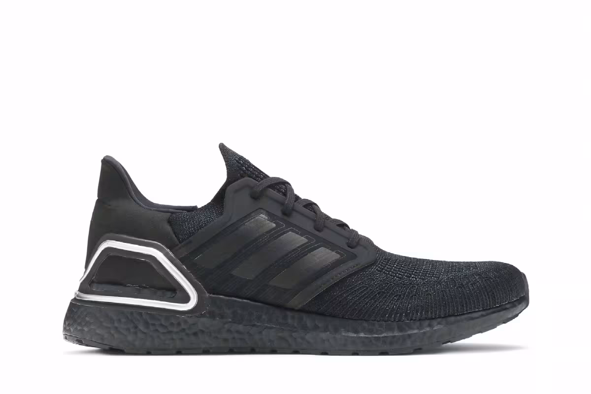 Adidas UltraBoost 20 Black Silver Metallic, view 2
