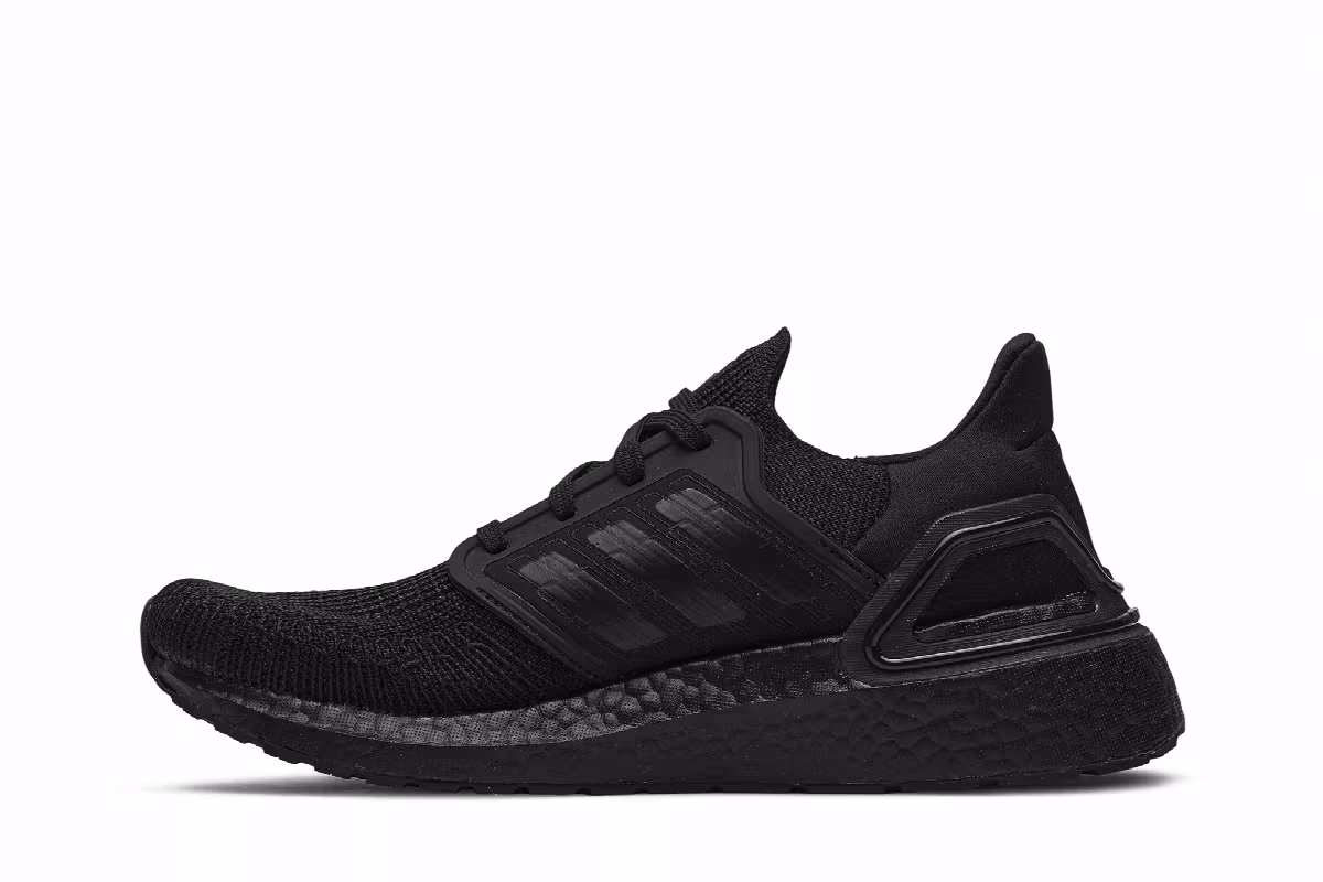 adidas Women's UltraBoost 20 Triple Black, view 4