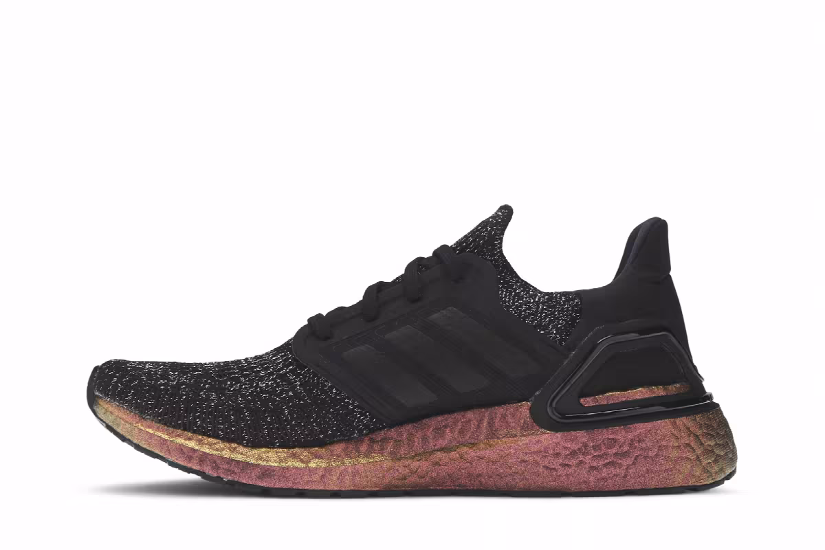 Adidas Women's UltraBoost 20 Black Signal Pink, view 4