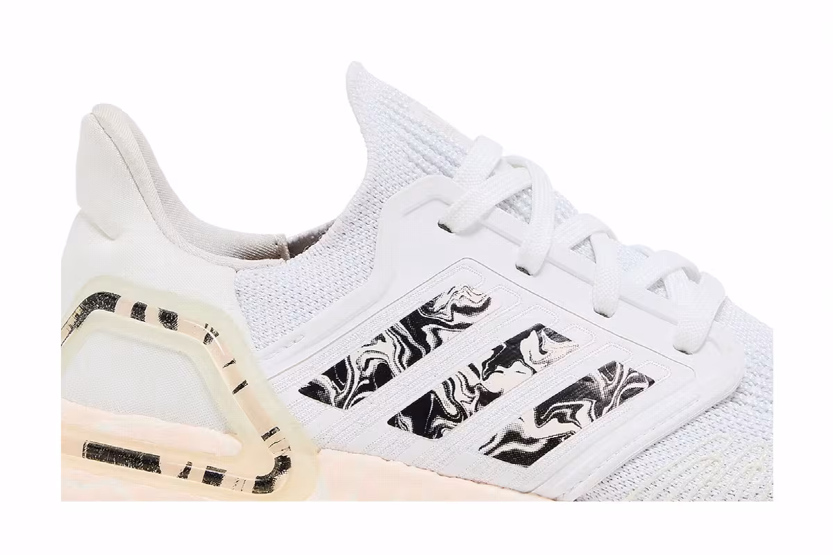 adidas Women's Ultraboost 20 Glam Pack - White Pink Tint, view 3