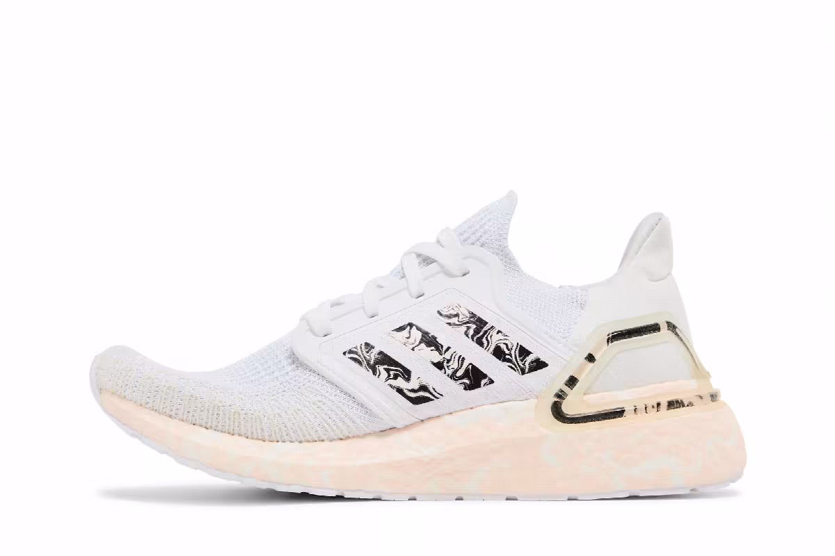adidas Women's Ultraboost 20 Glam Pack - White Pink Tint, view 4