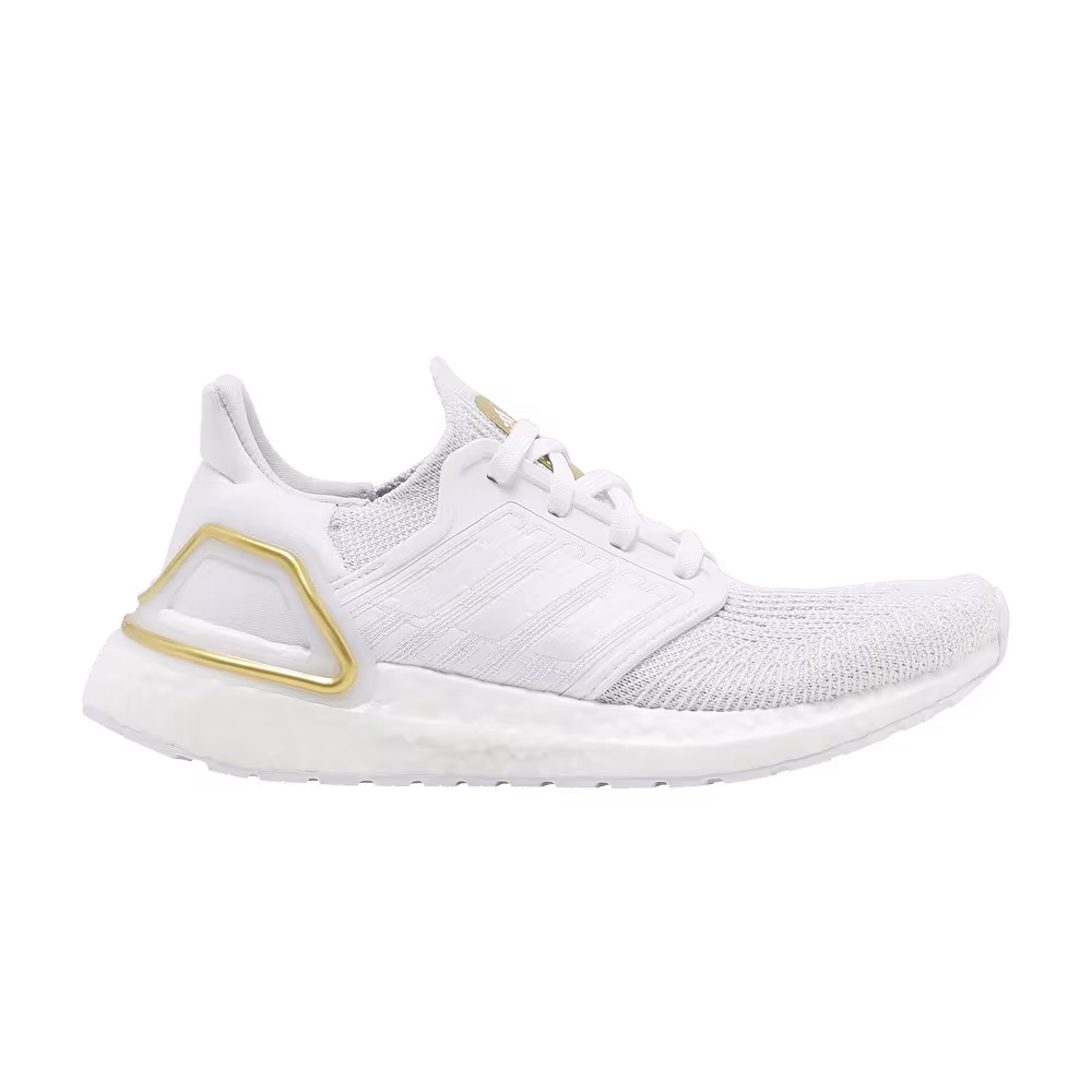 Adidas Women's UltraBoost 20 White Gold Metallic