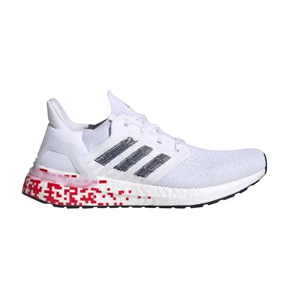 Adidas Women's UltraBoost 20 White Red Digital
