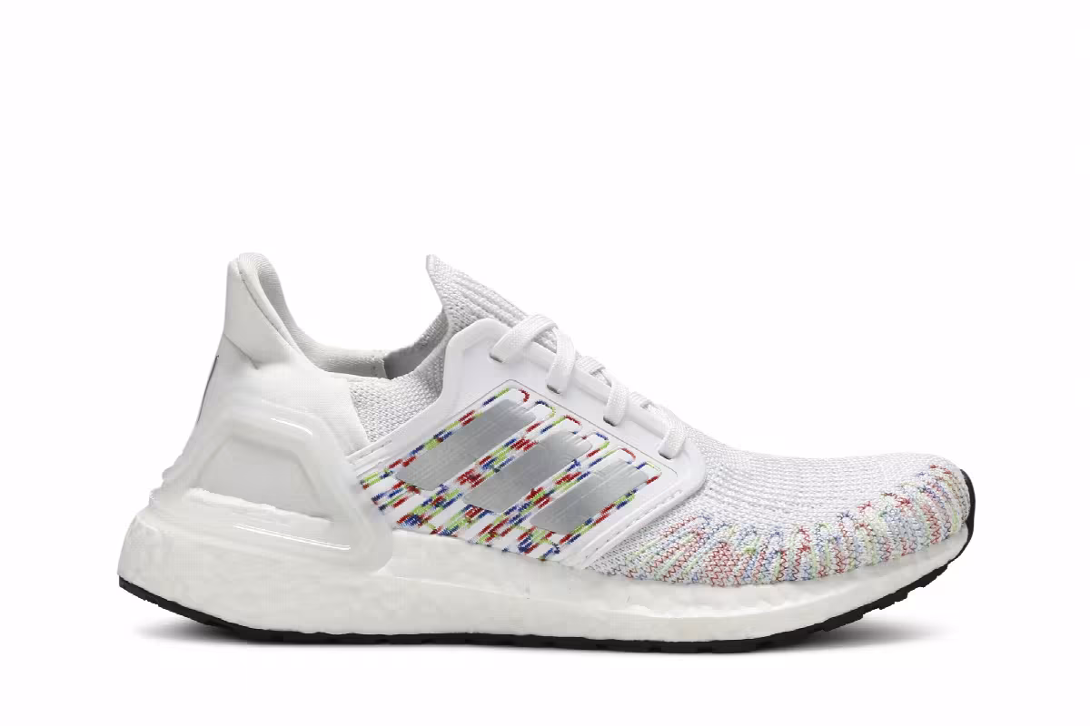 Adidas Women's UltraBoost 20 White Multicolor, view 2