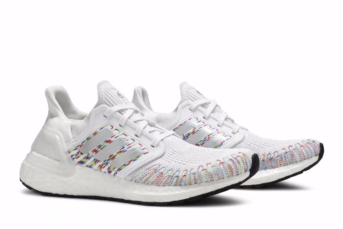Adidas Women's UltraBoost 20 White Multicolor, view 9