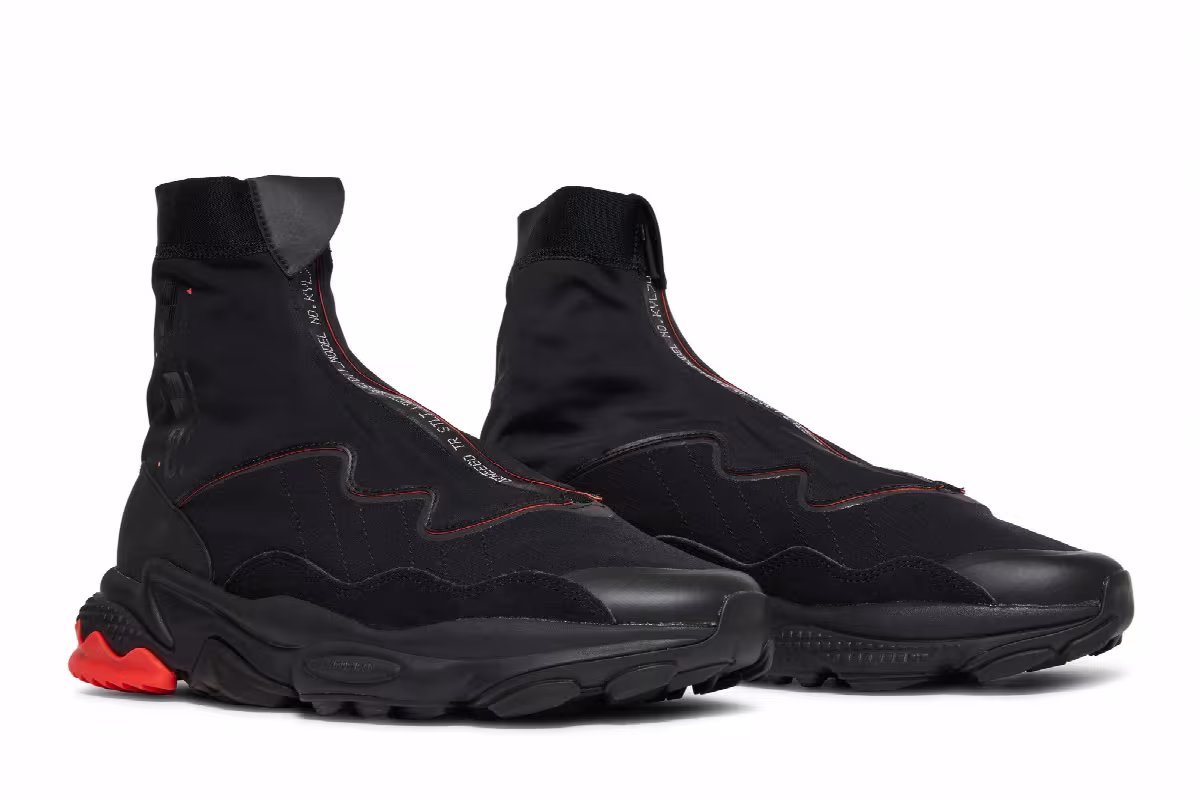 Adidas Ozweego TR STLT Black Solar Red, view 9