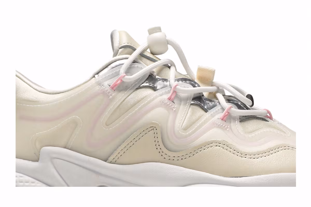 Adidas Women's Ozweego Plus Chalk White Pink, view 3