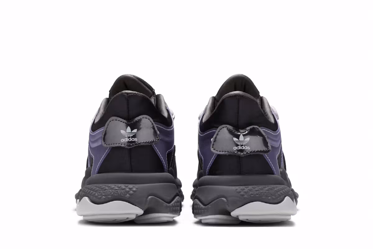 adidas Women's Ozweego Plus Black Dust Purple, view 7