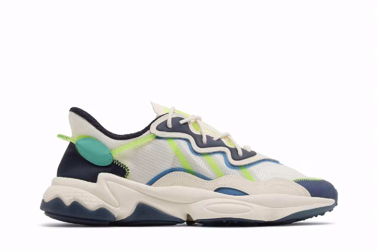 Adidas Ozweego White Signal Green, view 2