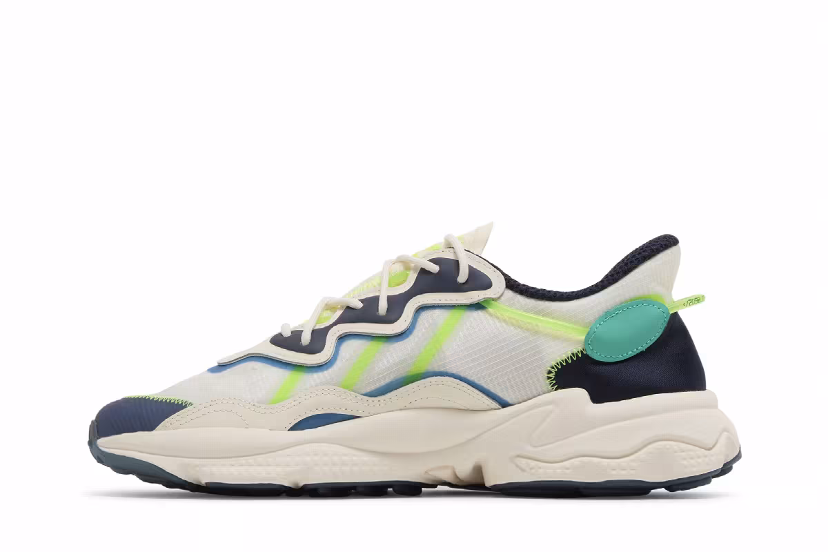 Adidas Ozweego White Signal Green, view 4