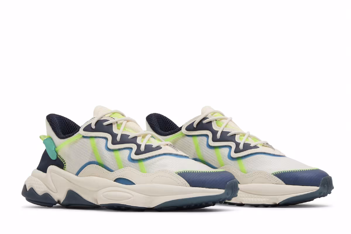 Adidas Ozweego White Signal Green, view 9