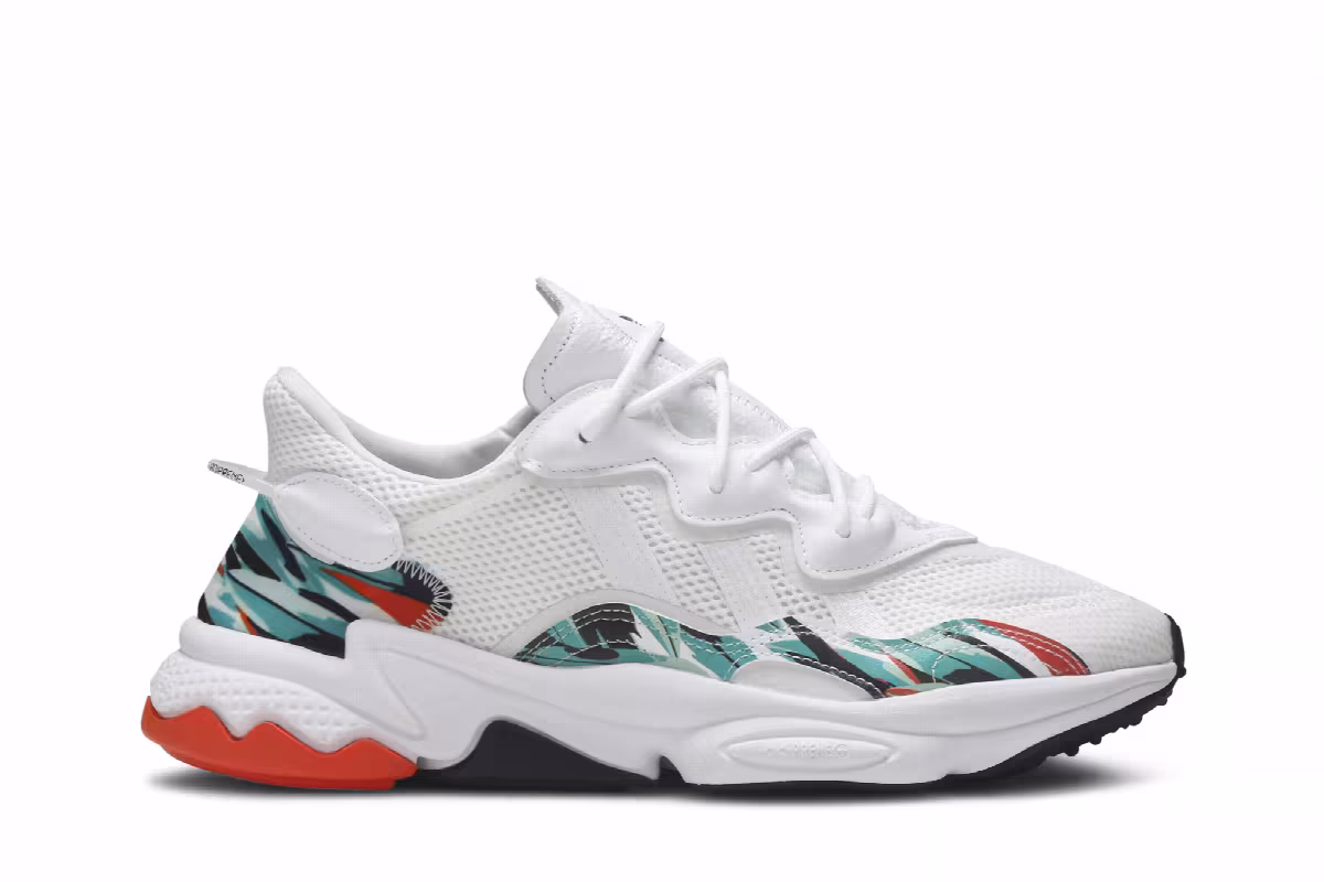 Adidas Women's Ozweego Tropical Print, view 2