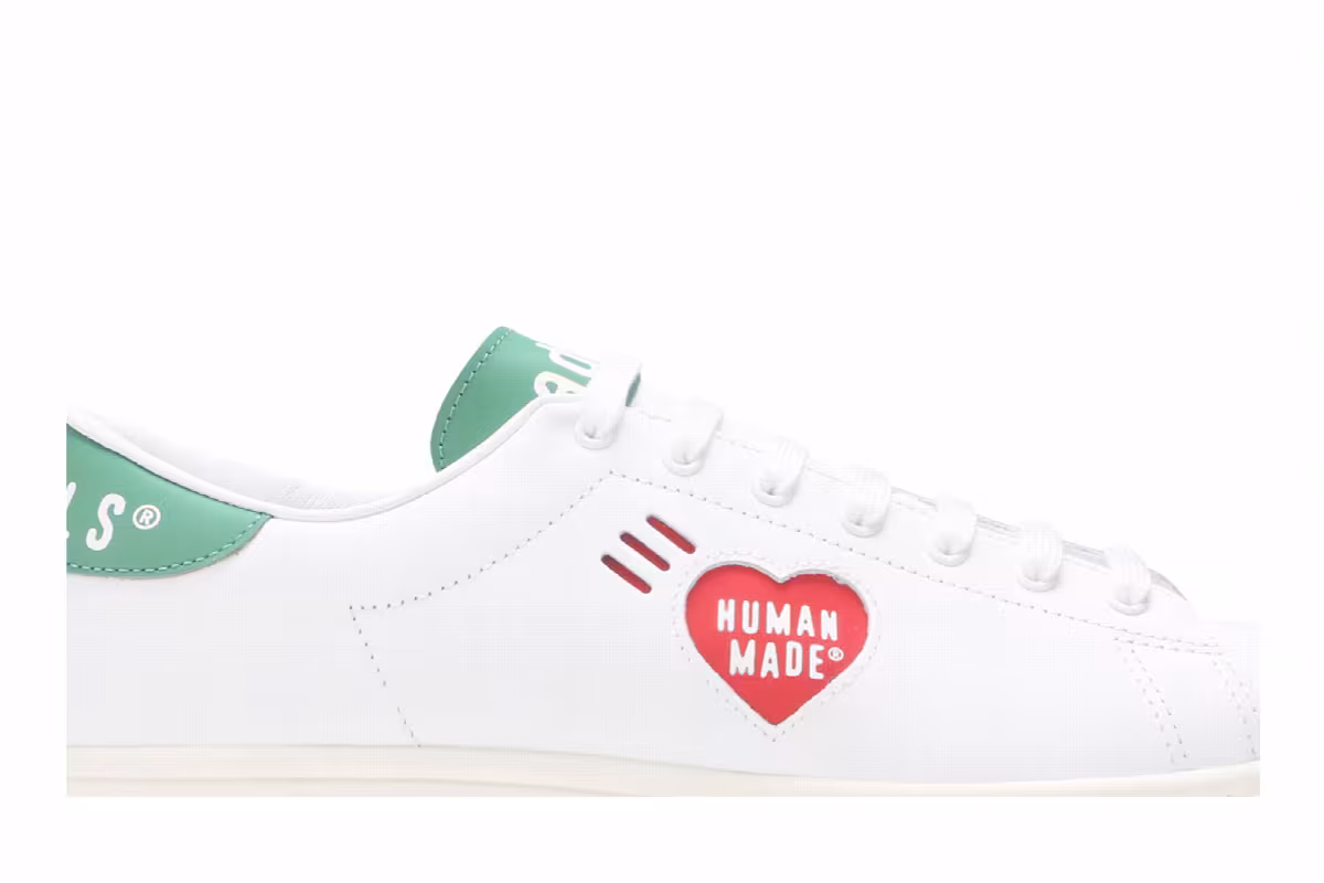 Human Made x adidas Stan Smith White Green, view 3
