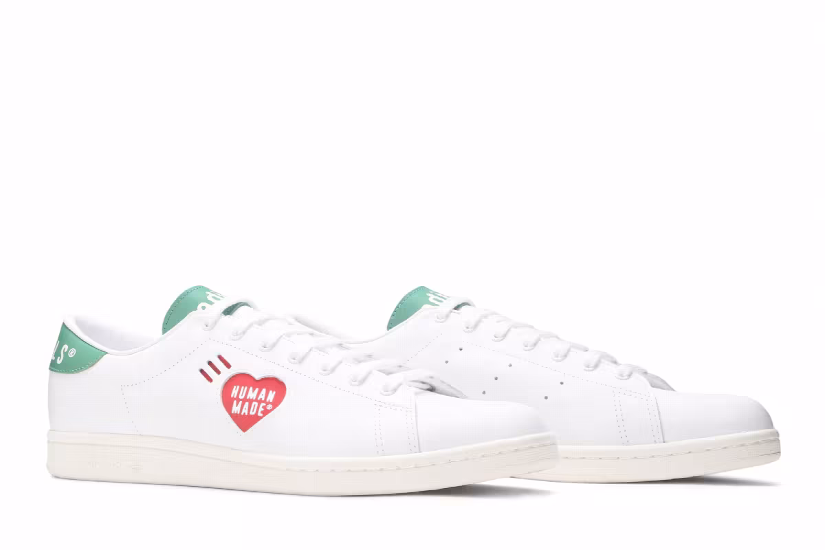 Human Made x adidas Stan Smith White Green, view 9