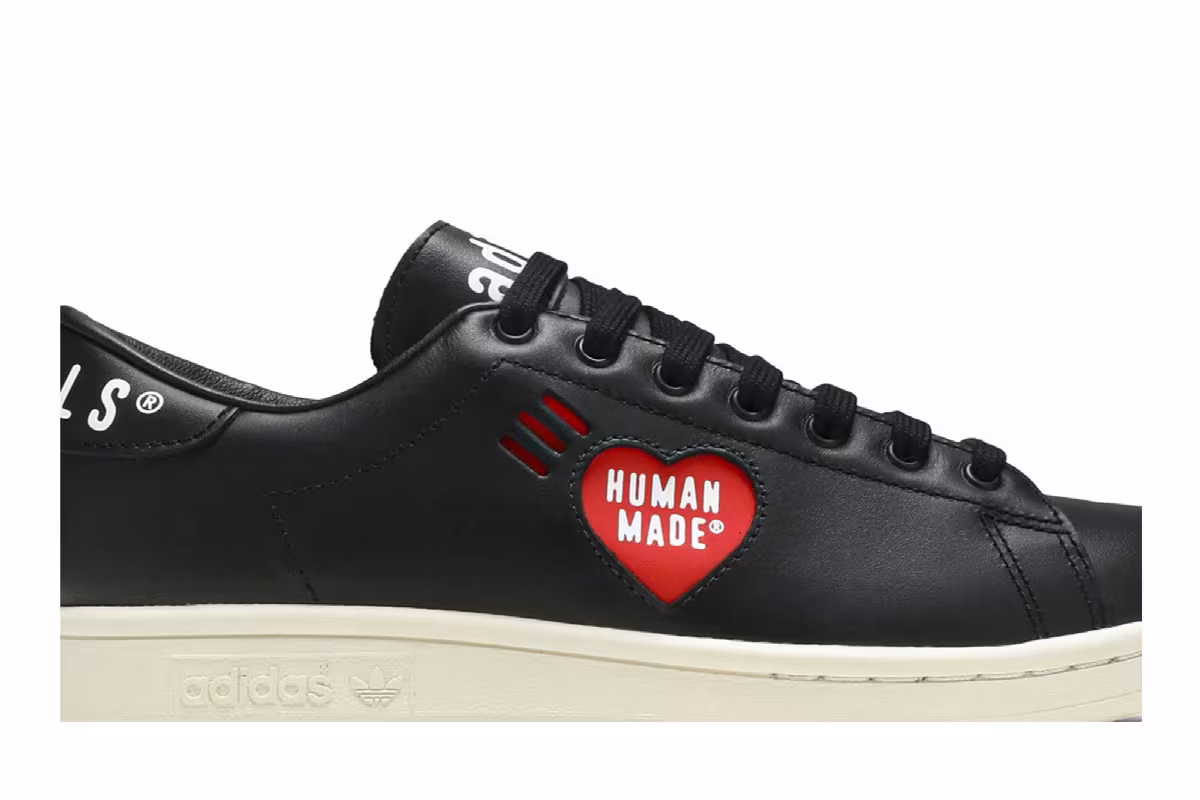 Human Made x adidas Stan Smith Black, view 3