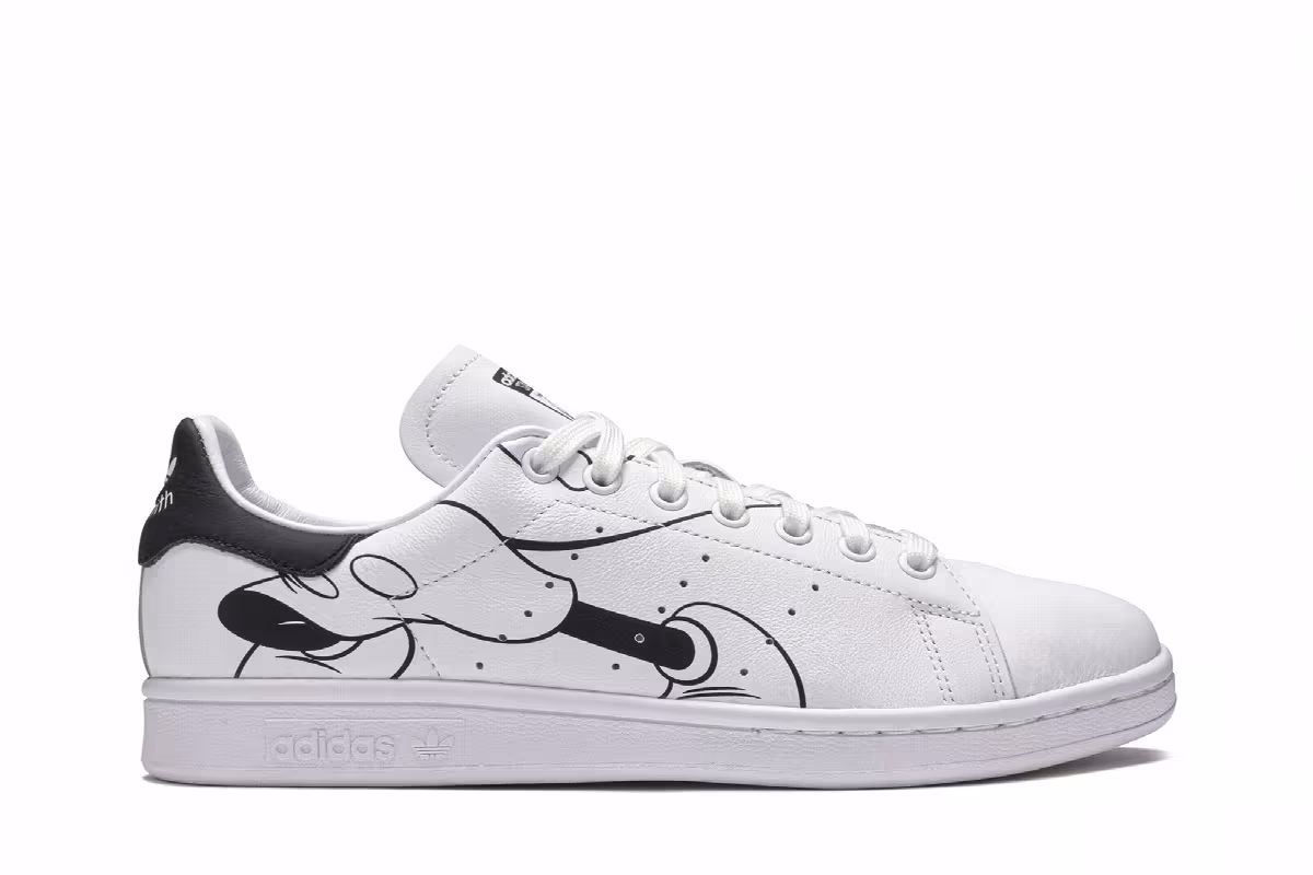 Disney x adidas Stan Smith Black & White Mickey Mouse, view 2