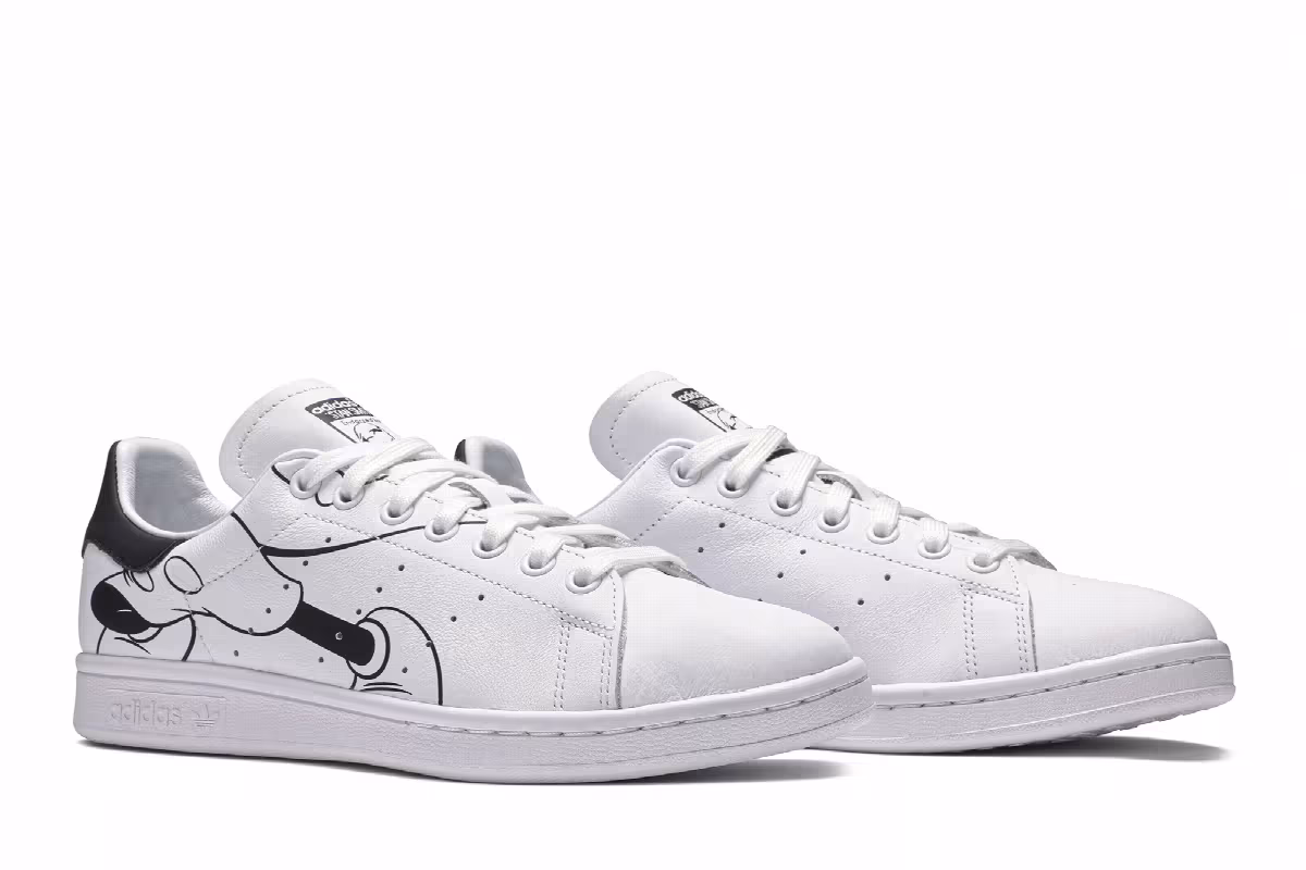 Disney x adidas Stan Smith Black & White Mickey Mouse, view 9