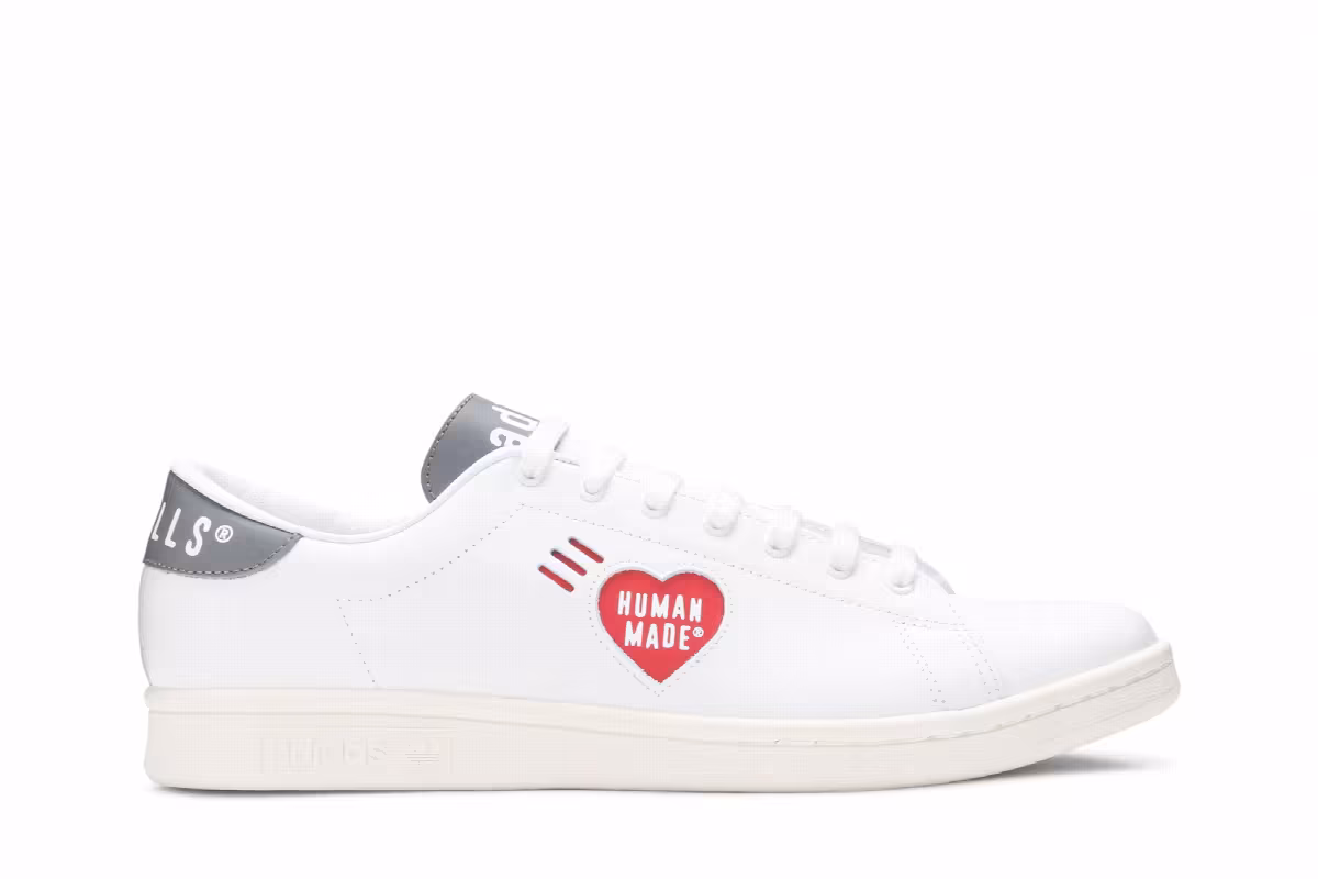 Human Made x adidas Stan Smith White Grey, view 2