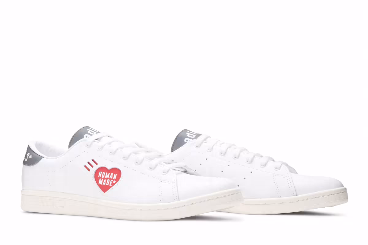 Human Made x adidas Stan Smith White Grey, view 9