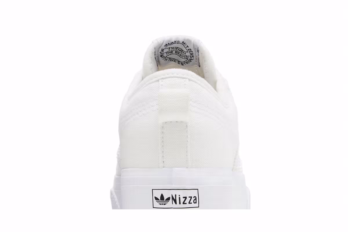 adidas Women's Nizza Platform Triple White, view 8