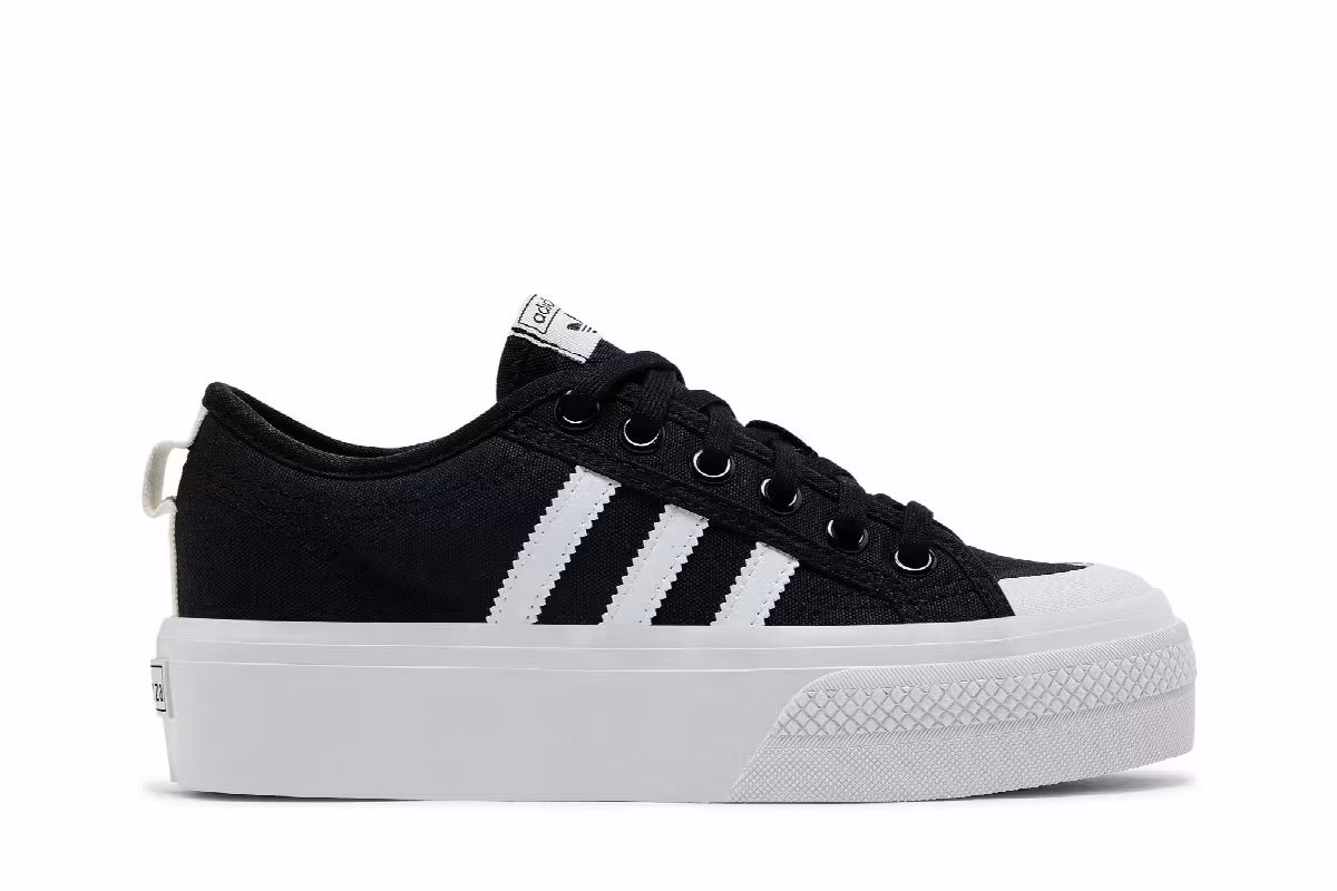 adidas Women's Nizza Platform Black, view 2