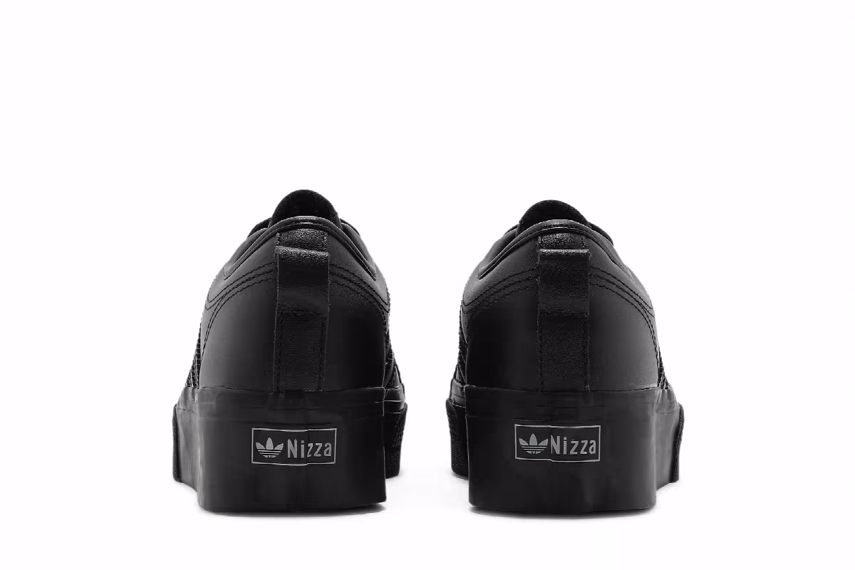 Adidas Women's Nizza Platform Triple Black, view 7