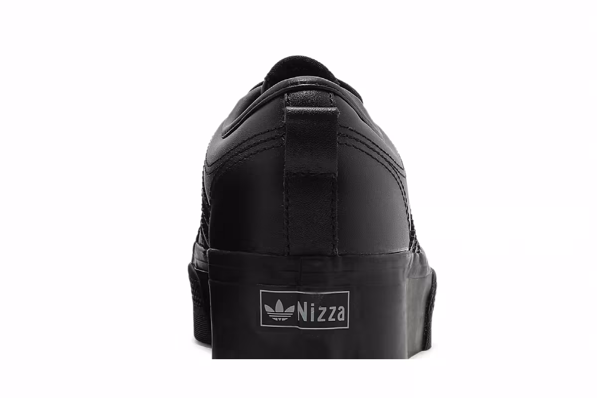 Adidas Women's Nizza Platform Triple Black, view 8