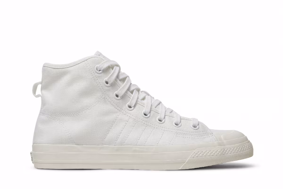 adidas Nizza High RF Triple White 2020, view 2