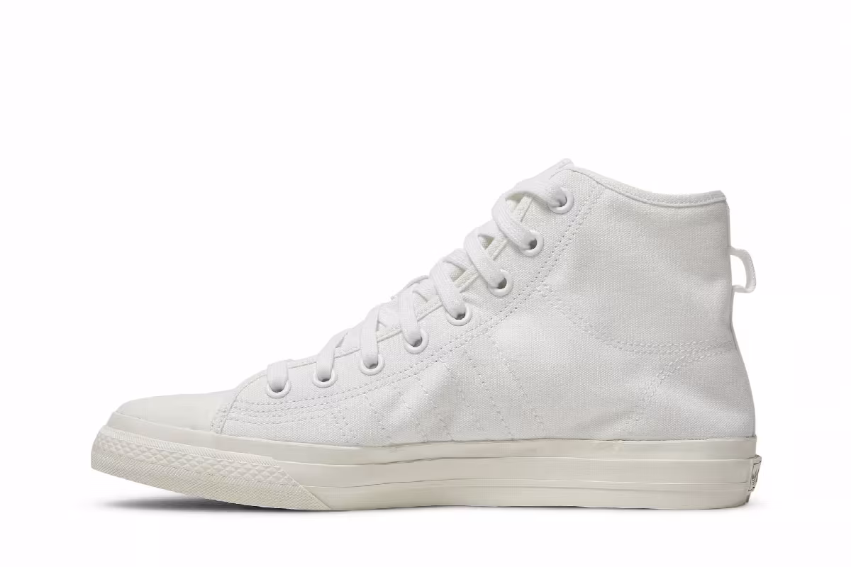 adidas Nizza High RF Triple White 2020, view 4