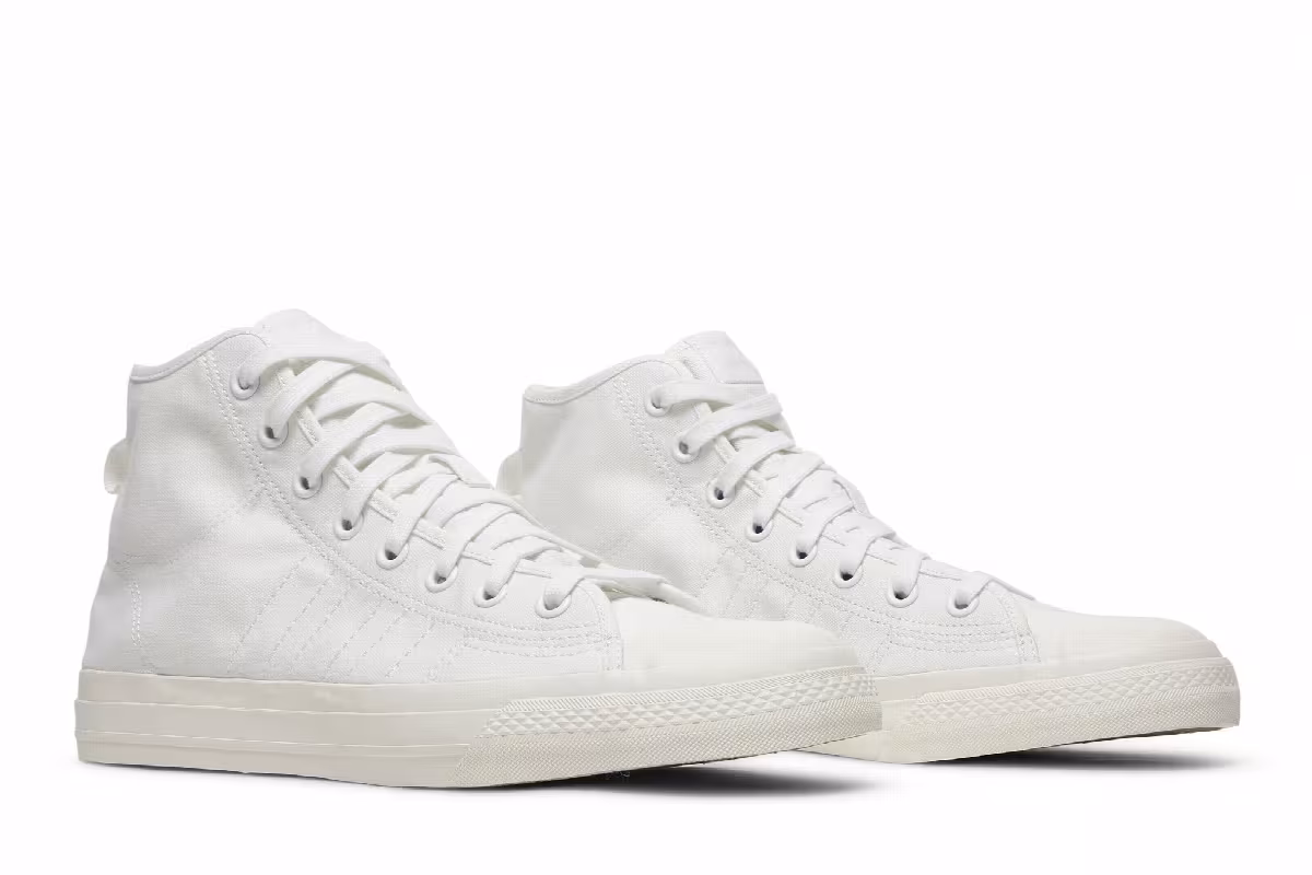 adidas Nizza High RF Triple White 2020, view 9