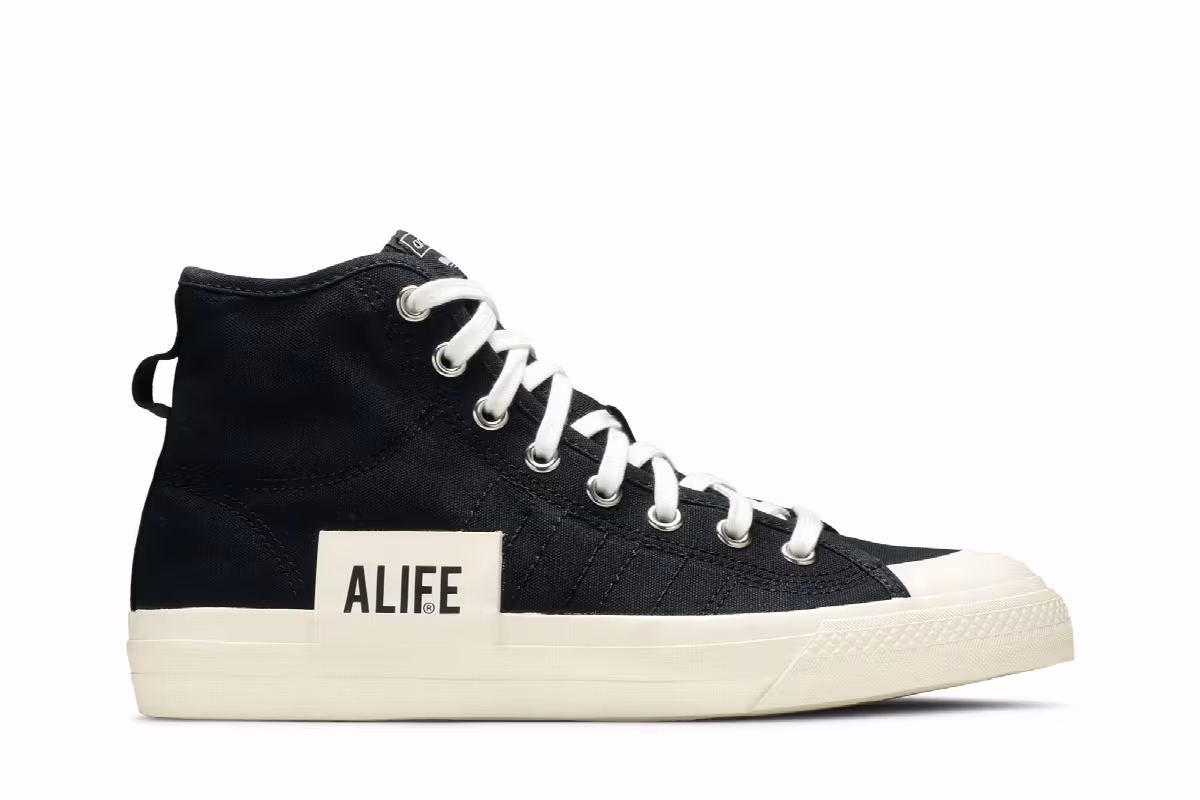 ALIFE x adidas Nizza High Black, view 2