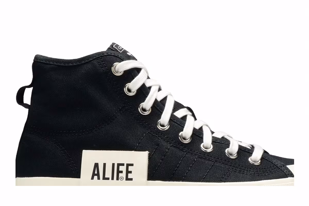 ALIFE x adidas Nizza High Black, view 3