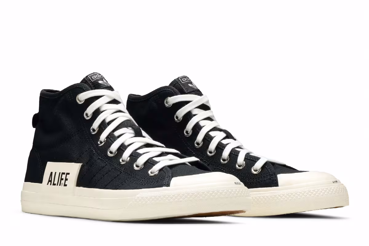 ALIFE x adidas Nizza High Black, view 9