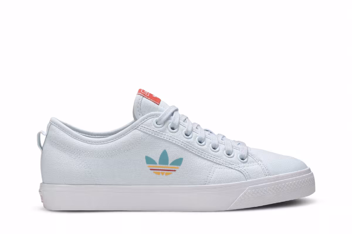Adidas Nizza Colorful Trefoil - Sky Tint, view 2