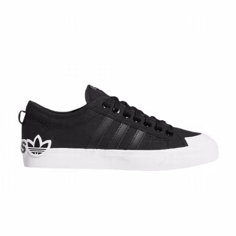 adidas Nizza 'Oversize Heel Logo - Core Black Gum'