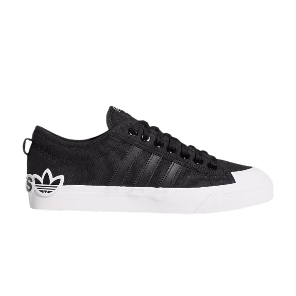 adidas Nizza Oversize Heel Logo - Core Black