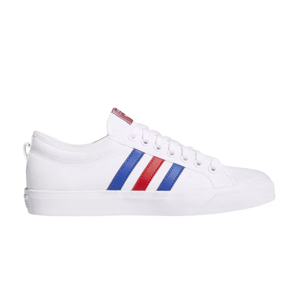 Adidas Nizza White Scarlet Blue