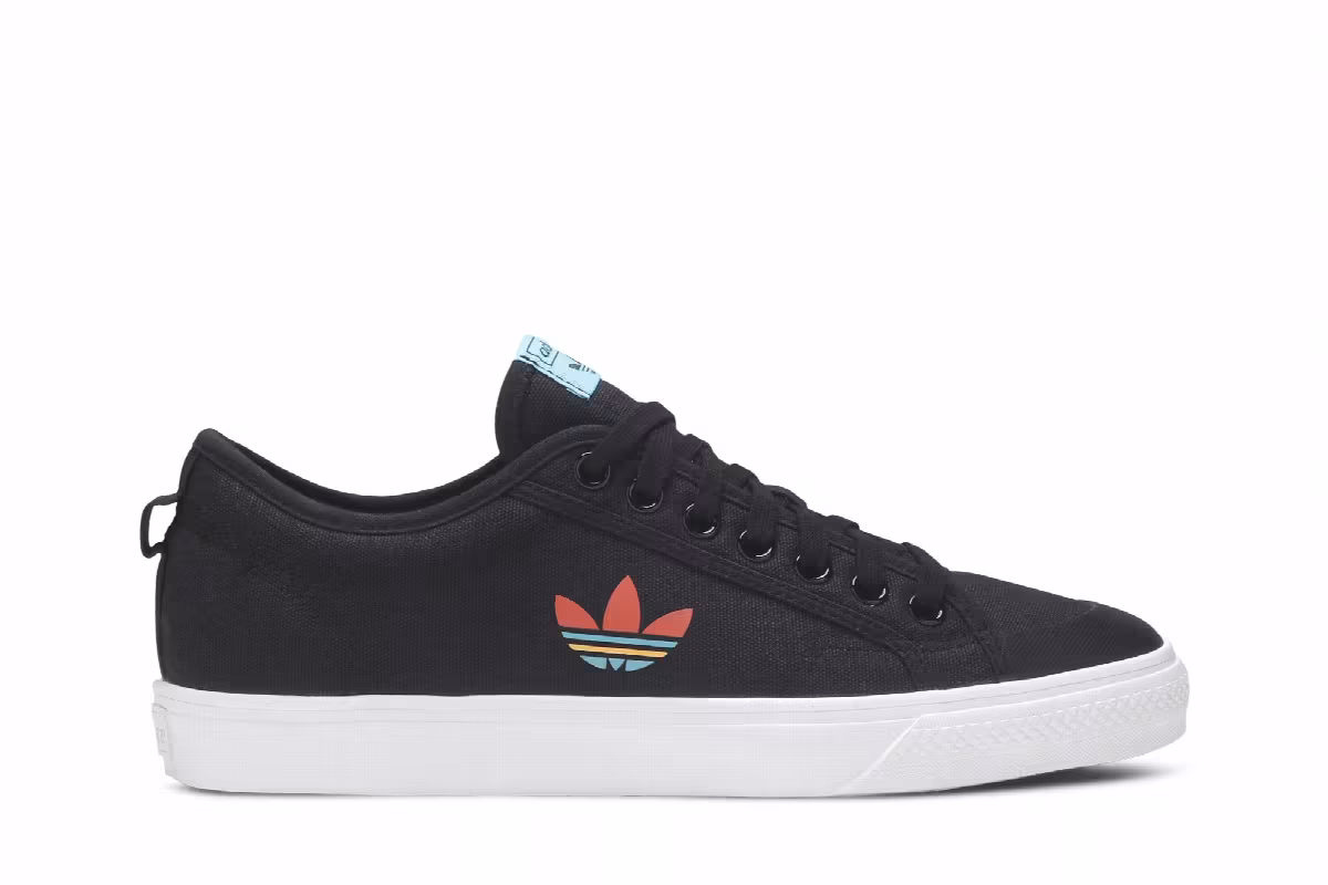 Adidas Nizza Colorful Trefoil - Black, view 2