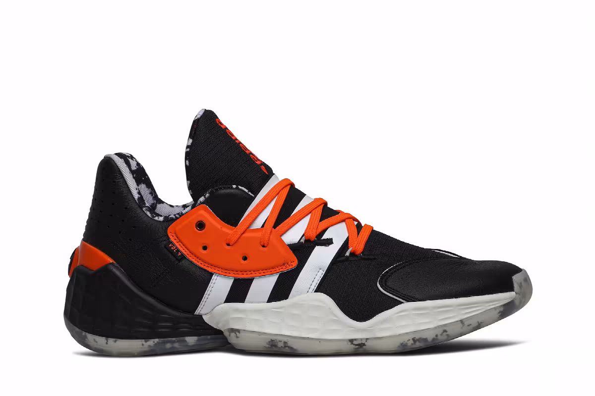 Daniel Patrick x adidas Harden Vol. 4 Solar Orange, view 2