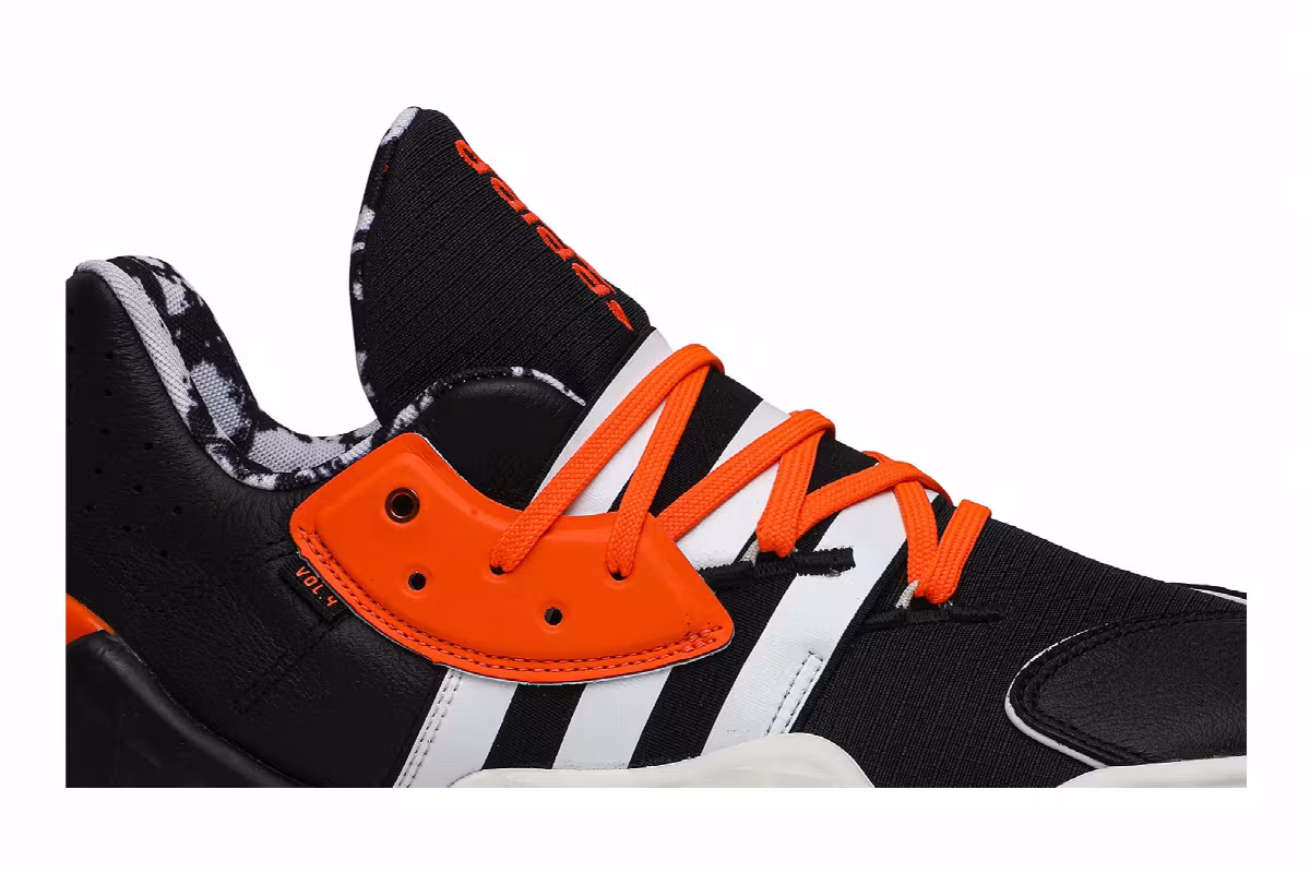 Daniel Patrick x adidas Harden Vol. 4 Solar Orange, view 3