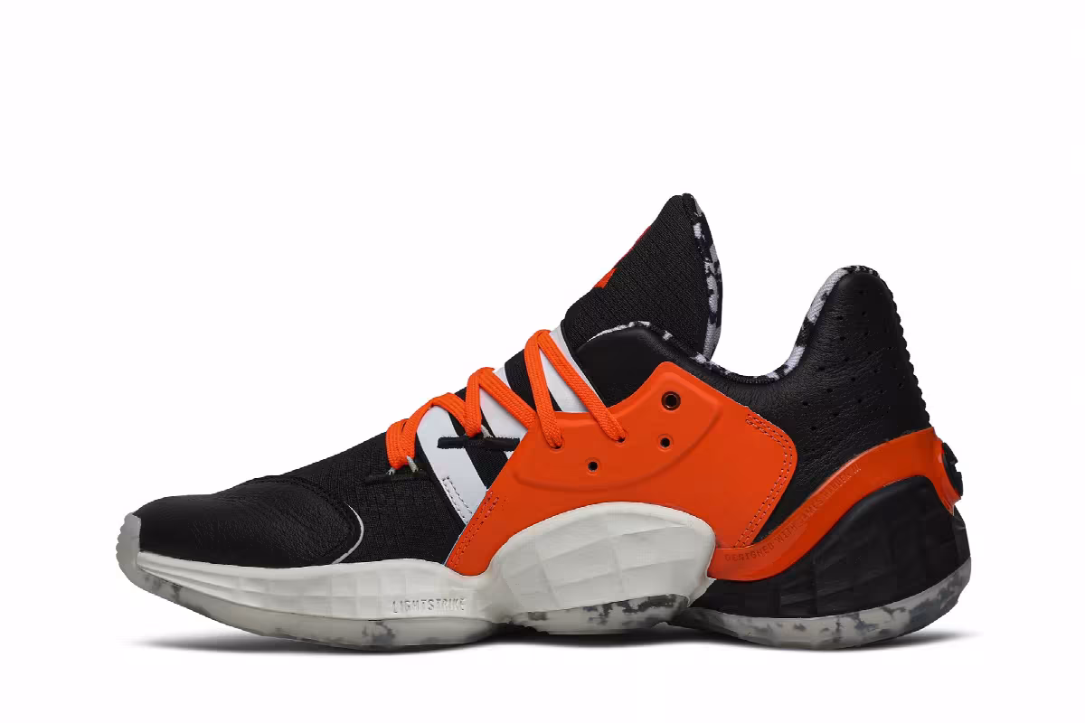 Daniel Patrick x adidas Harden Vol. 4 Solar Orange, view 4