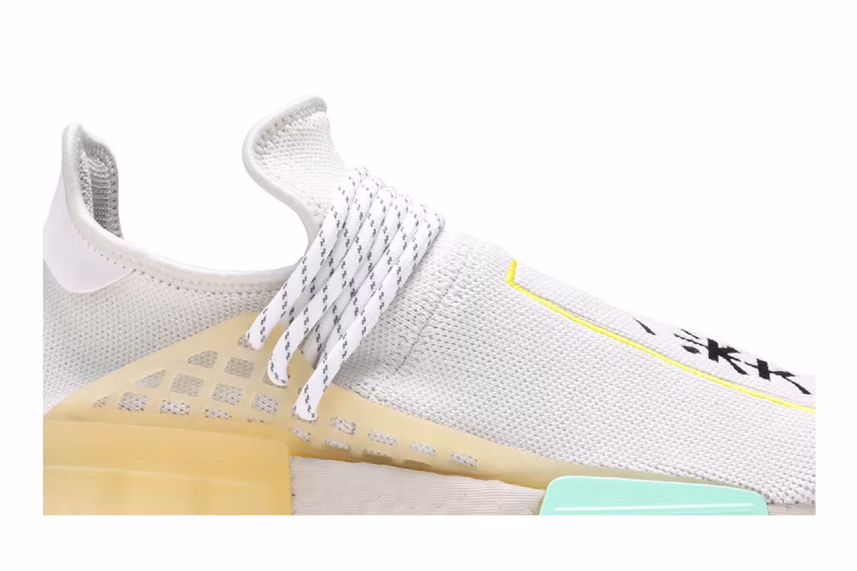 Pharrell x adidas NMD Human Race Light Grey Teal, view 3