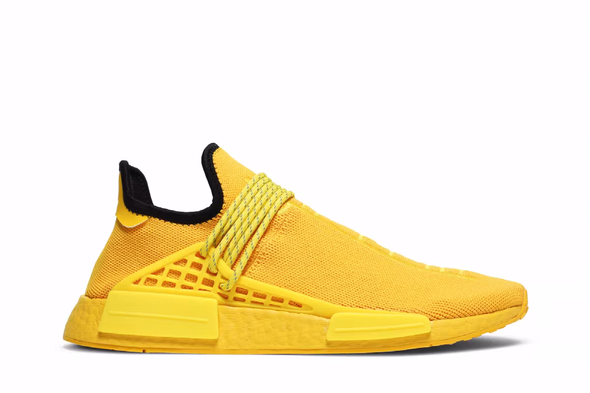 Men's Pharrell x adidas NMD Human Race Yellow, view 2