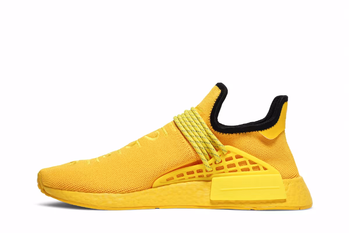 Men's Pharrell x adidas NMD Human Race Yellow, view 4