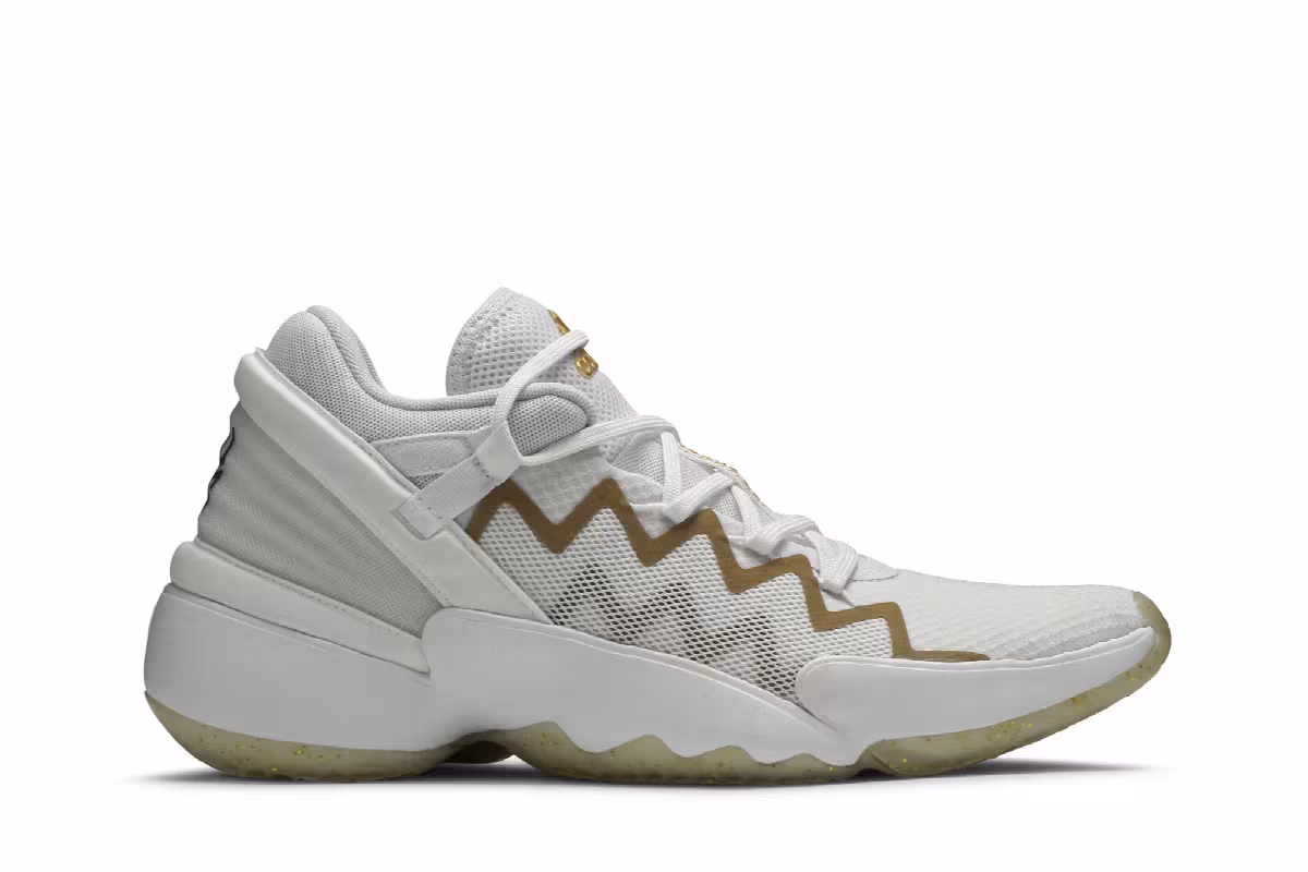 Adidas D.O.N. Issue #2 White Gold Metallic, view 2