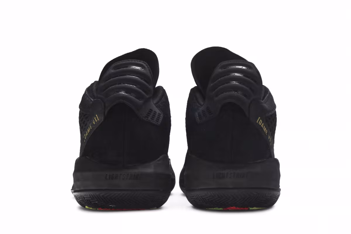 adidas Dame 6 Leather Black Gold, view 7