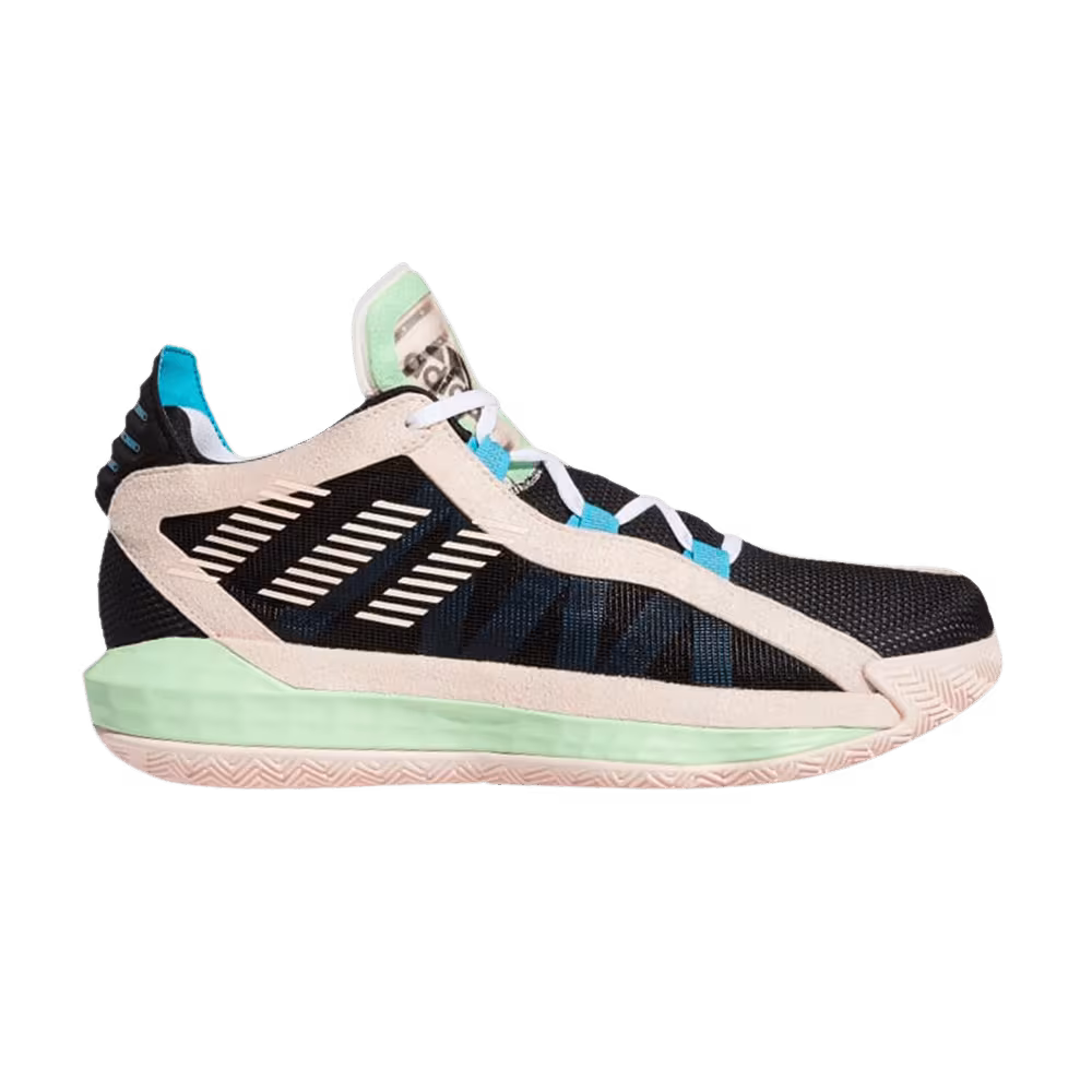 Adidas Dame 6 Black Pink Tint