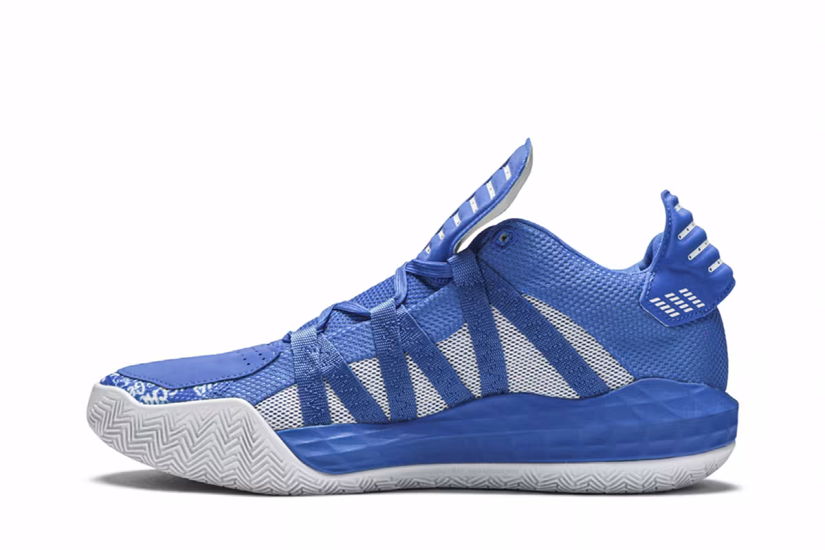 Adidas Dame 6 Glory Blue, view 4
